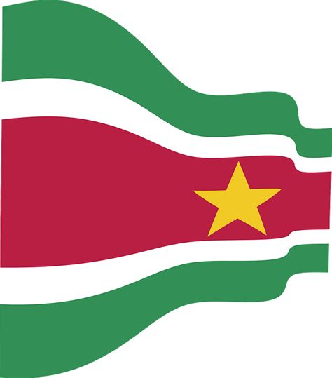 Suriname Wavy Flag Clipart Free Download Transparent Png Creazilla