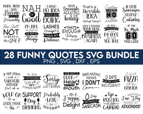 Funny Quotes Svg Funny Svg Bundle Funny Svgfunny Sayings Etsy Singapore