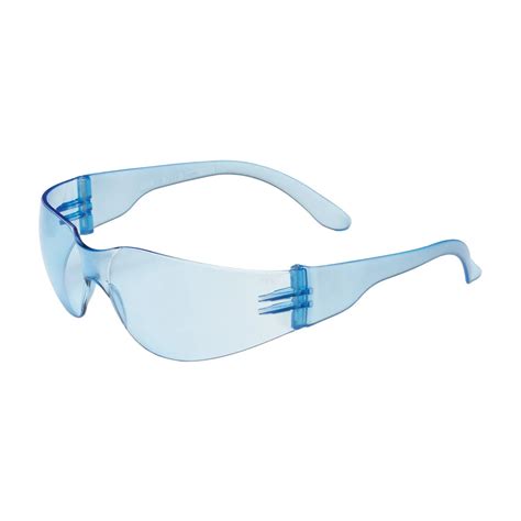 zenon z12™ safety glasses light blue frame light blue anti scratch lens