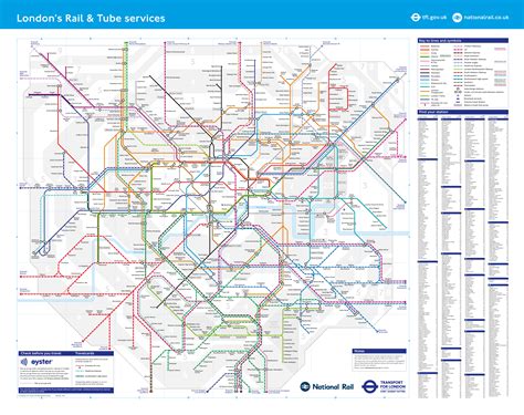 Tube And Rail Transport For London Map London Underground Map