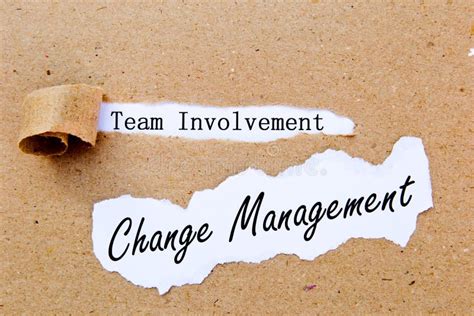 Change Management Team Involvement Successful Strategies For Change