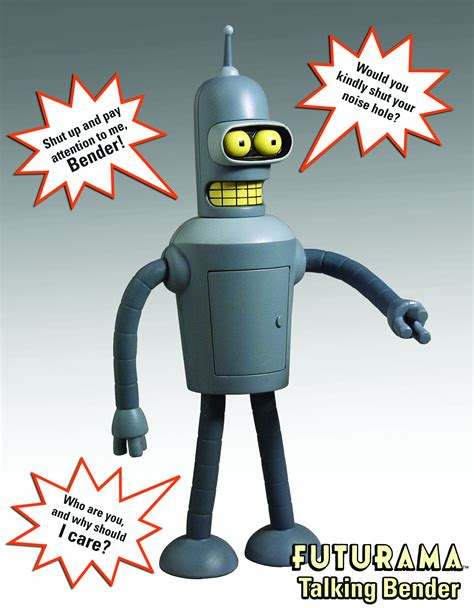 Jan111658 Futurama Talking Bender Figure Previews World