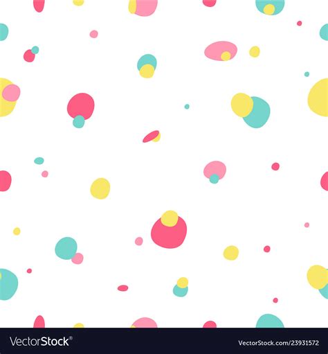 Modern Seamless Dots Doodle Pattern Royalty Free Vector