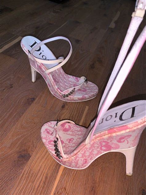 Dior Vintage Pink Monogram Heels In 2021 Aesthetic Shoes Fashion