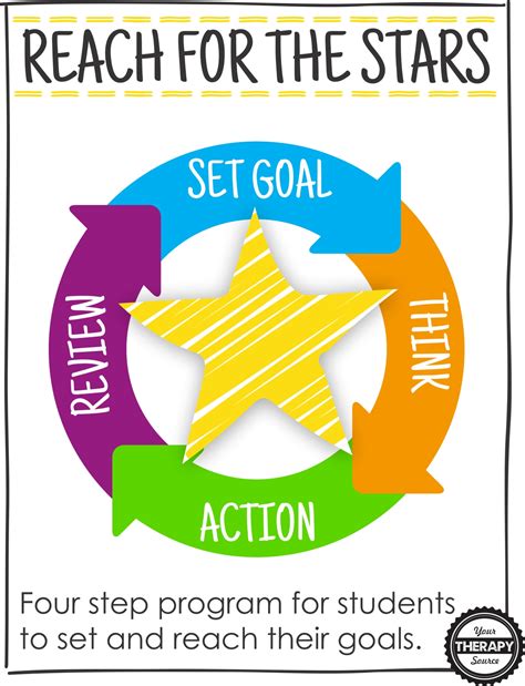 Goal Setting for Students PDF - Reach for the Stars - Your Therapy Source