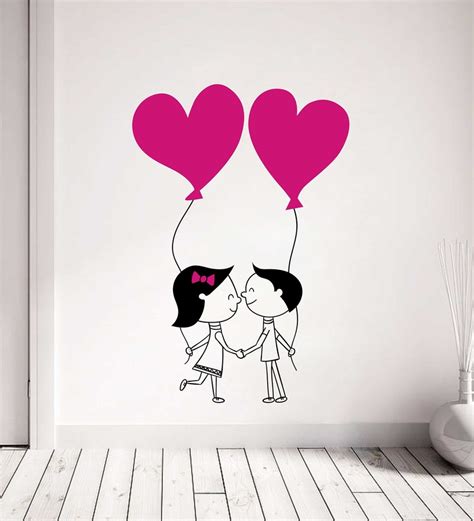 Buy Pvc Vinyl Love Couple Perfect Wall Sticker By Wall Attraction