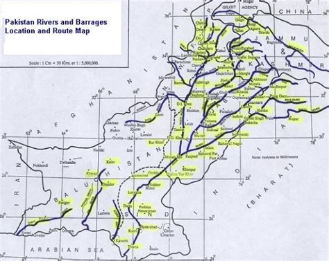Pakistan Rivers And Barrages Location And Route Map Paki Mag