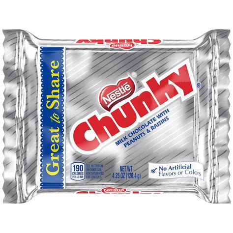 Nestle Chunky Candy Bar 425 Oz