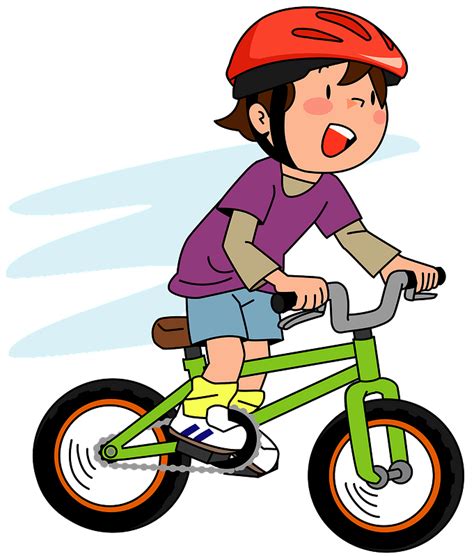 Clipart Of Riding A Bike