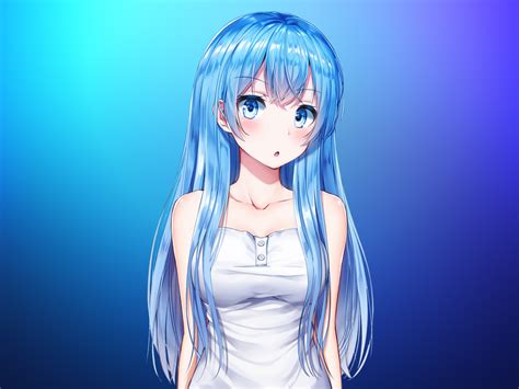 1024x768 Anime Girl Aqua Blue 4k Wallpaper1024x768 Resolution Hd 4k