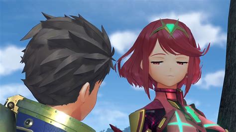 Pyra Tells Rex To Touch Her Chest Xenoblade Chronicles 2 Cutscene