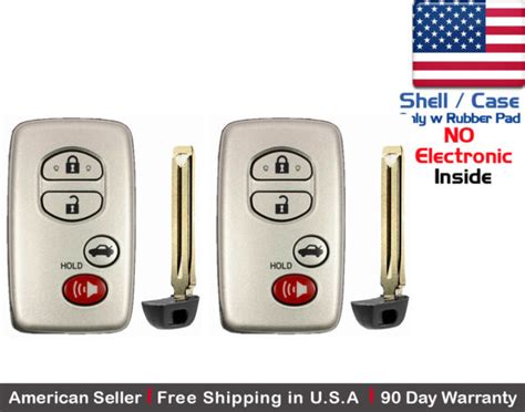 2 New Replacement Keyless Key Fob For TOYOTA PROXIMITY REMOTE Shell