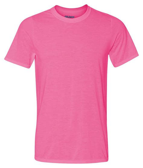 Gildan Men S Performance T Shirt Safety Pink X Large Walmart Com
