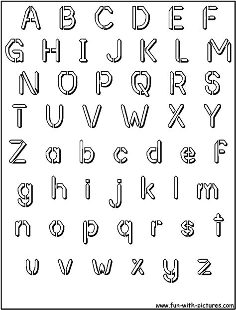 Printable Cut Out Letters Alphabet World Of Reference