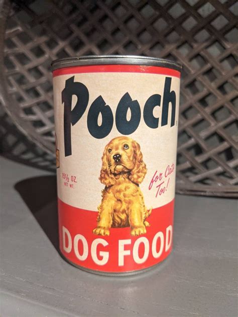 1950s Pooch Dog Food Can Label On Can Safeway Stores Etsy