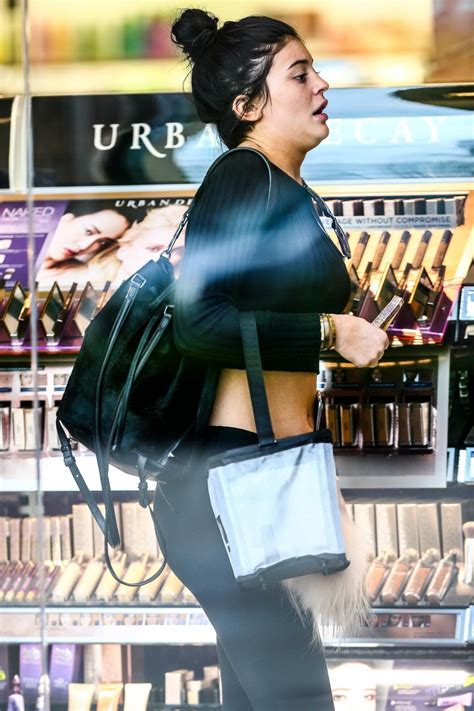 Kylie Jenner Shows Off Her Ass In Tights While Shopping At Sephora In
