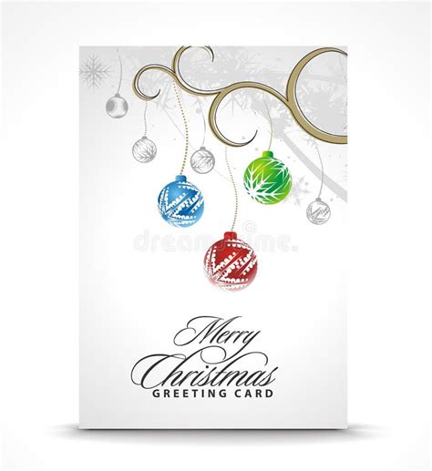 Christmas Greeting Card Stock Vector Illustration Of Ornament 16727082
