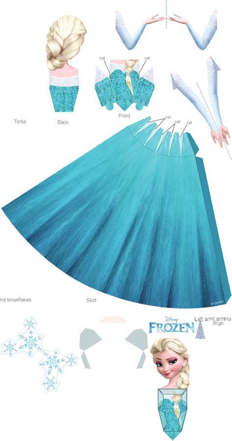 disney frozen elsa papercraft craft printable 0913 1 clothing fashion and beauty disney