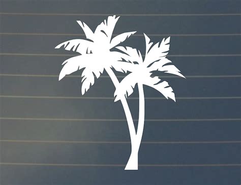 decal palm tree vinyl decal tropical decal car decal etsy