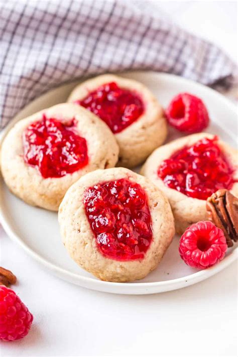 Raspberry Thumbprint Cookies Recipe The Cookie Rookie
