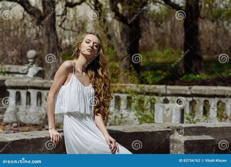 Outdoor Summer Portrait Of Young Pretty Cute Girl Beautiful Woman