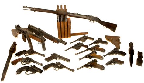 Just Arrived A Superb Deactivated Collection Of Wwi And Wwii Firearms