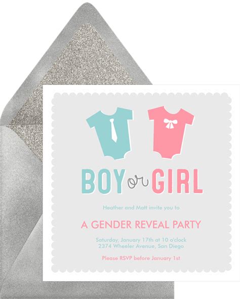 Gender Reveal Invitations That Will Have You Seeing Blue And Pink