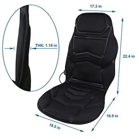 Massage Car Seat Cover Sotion Electronic Vibrating Car Seat Cushion Pads Massager With Heat