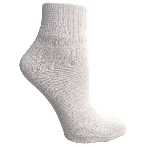Physicians Approved Mens King Size Diabetics Cotton Quarter Ankle Socks