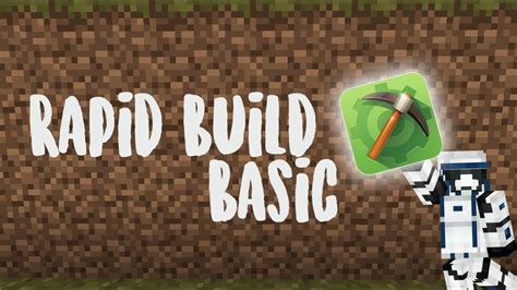 Mcpe How To Rapid Build Youtube