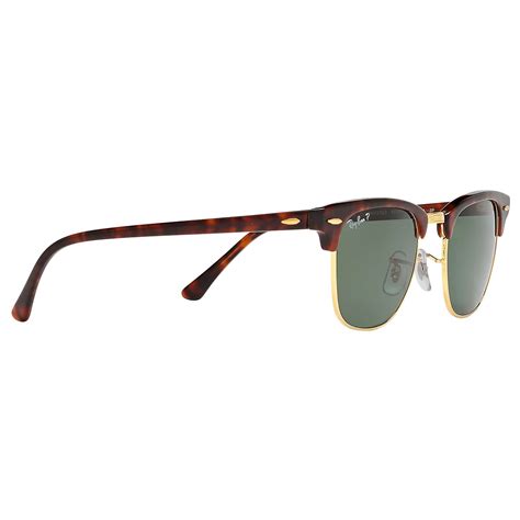 Ray Ban Rb3016 Mens Polarised Clubmaster Sunglasses Tortoisegreen At John Lewis And Partners