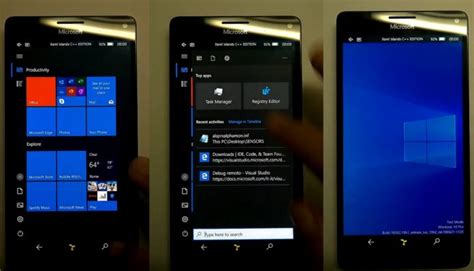 It also features complete windows 8.1. Mobile Shell for Windows 10 ARM makes significant progress