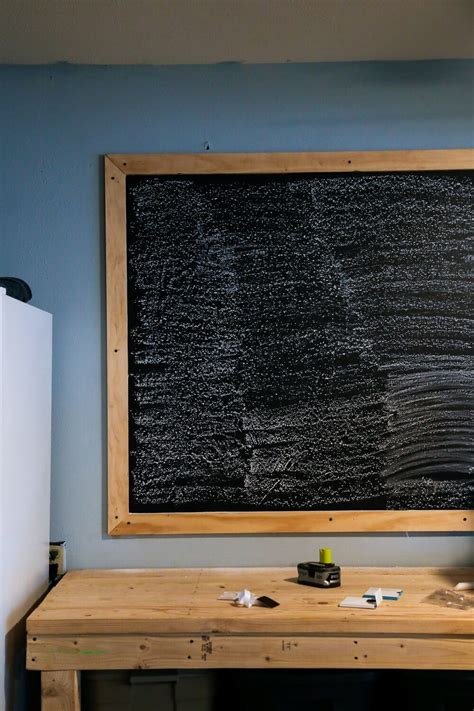 How To Make An Easy Diy Large Chalkboard Wall Love And Renovations