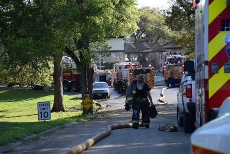 San Antonio Fire Crews Battle Blaze On Northwest Side
