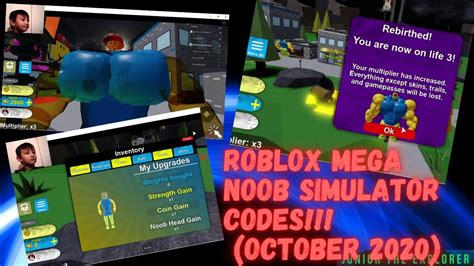 Roblox Mega Noob Simulator Code October 2020 Youtube