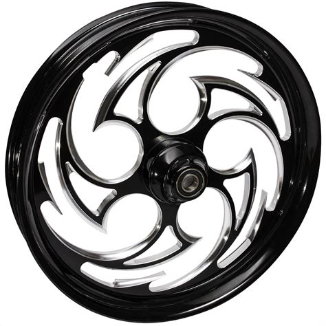 Ftd Customs Black Contrast Harley Davidson Indian Motorcycle Wheel