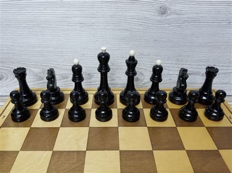 Vintage Chess Beautiful Old Fashioned Chess In Russia Etsy