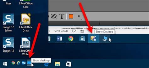 How To Move The “show Desktop” Icon To The Quick Launch Bar Or The