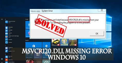 If it's missing on your computer, then something went wrong when you were installing this package. Solved How to Fix MSVCR120.dll Missing Error Windows 10?