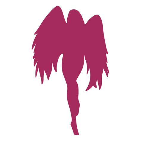 Pink Angel Silhouette Transparent Png And Svg Vector File