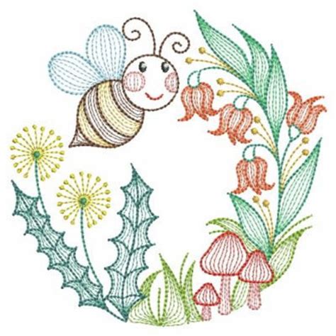 Happy Spring Machine Embroidery Designs Instant Download 5x5 Etsy