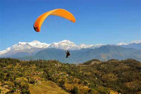 Paragliding In Pokhara Travhill Travel And Tourism Thamel Kathmandu