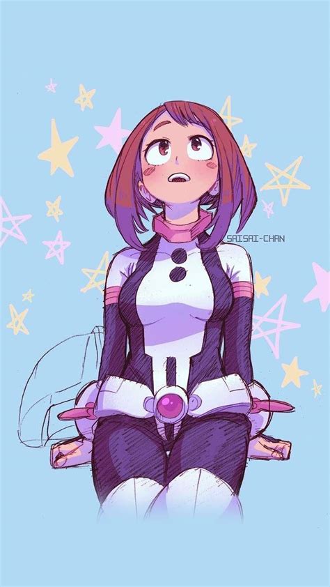 Uraraka Aesthetic Wallpapers Wallpaper Cave