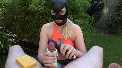 Scarlett Winter Mistress With Huge Tits And Mask Gives Edging Femdom