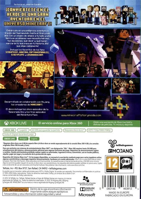 Minecraft Story Mode The Complete Adventure 2016 Box Cover Art
