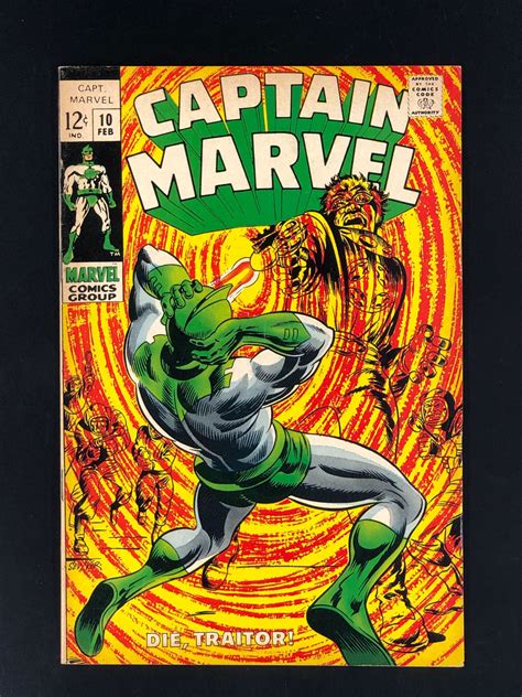 Captain Marvel #10 (1969) VF- Ronan the Accuser, Carol Danvers, and the