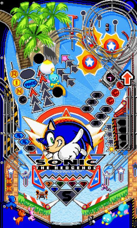 Sonichedgeblog “the Neo Green Hill Zone Table In ‘sonic Pinball Party