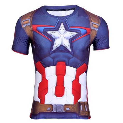 buy alisister new fashion captain america tshirt for men s 3d t shirt top print
