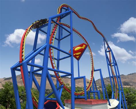Six Flags Discovery Kingdom S New 2012 Roller Coaster Superman Ultimate Flight The Coaster