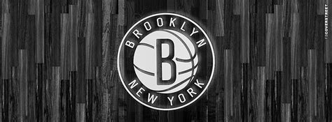 The brooklyn nets logo before the game against the miami heat during a. Brooklyn Nets Court Floor Logo Facebook Cover ...